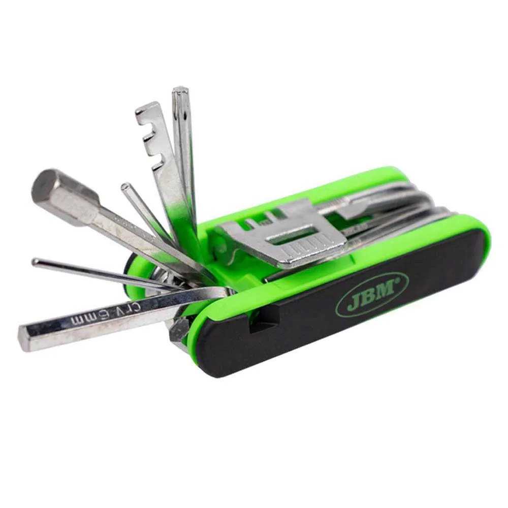 Jbm Multifunktionswerkzeug Für Fahrradreparatur, Black / green, One Size Jbm Multifunktionswerkzeug Für Fahrradreparatur, Black / green, One Size