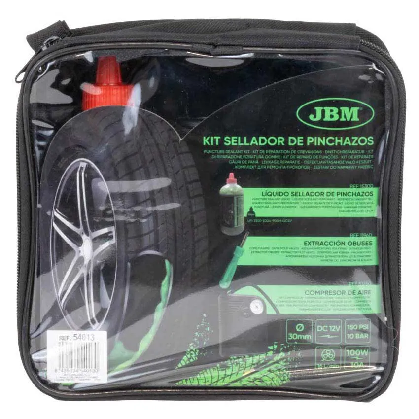 Jbm Reifenpannen-dichtungsset - Flüssigkeit Und Luftkompressor, Black / green, One Size Jbm Reifenpannen-dichtungsset - Flüssigkeit Und Luftkompressor, Black / green, One Size