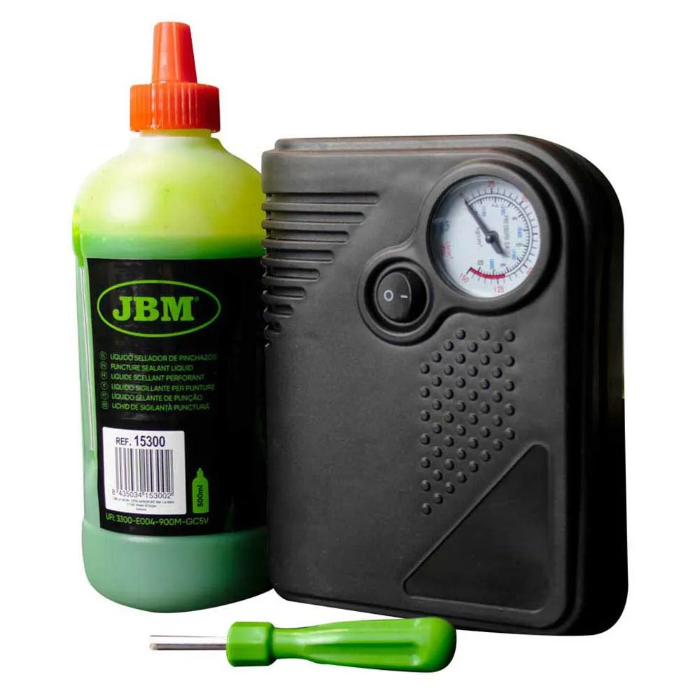 Jbm Reifenpannen-dichtungsset - Flüssigkeit Und Luftkompressor, Black / green, One Size Jbm Reifenpannen-dichtungsset - Flüssigkeit Und Luftkompressor, Black / green, One Size