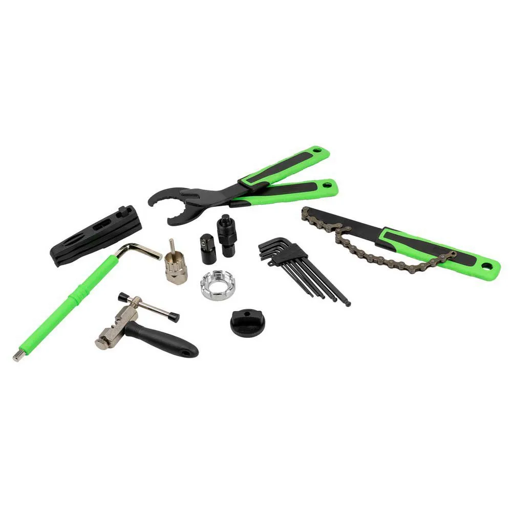 Jbm Werkzeugkoffer Für Fahrradreparatur 20 Stücke, Black / green, One Size Jbm Werkzeugkoffer Für Fahrradreparatur 20 Stücke, Black / green, One Size