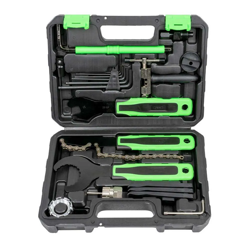 Jbm Werkzeugkoffer Für Fahrradreparatur 20 Stücke, Black / green, One Size Jbm Werkzeugkoffer Für Fahrradreparatur 20 Stücke, Black / green, One Size
