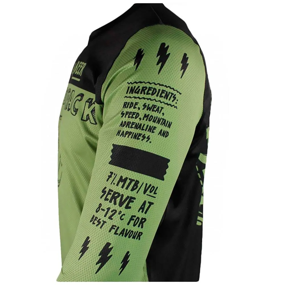 Jeanstrack Bike & Beer 3/4-arm T-shirt, Green, XXL Jeanstrack Bike & Beer 3/4-arm T-shirt, Green, XXL