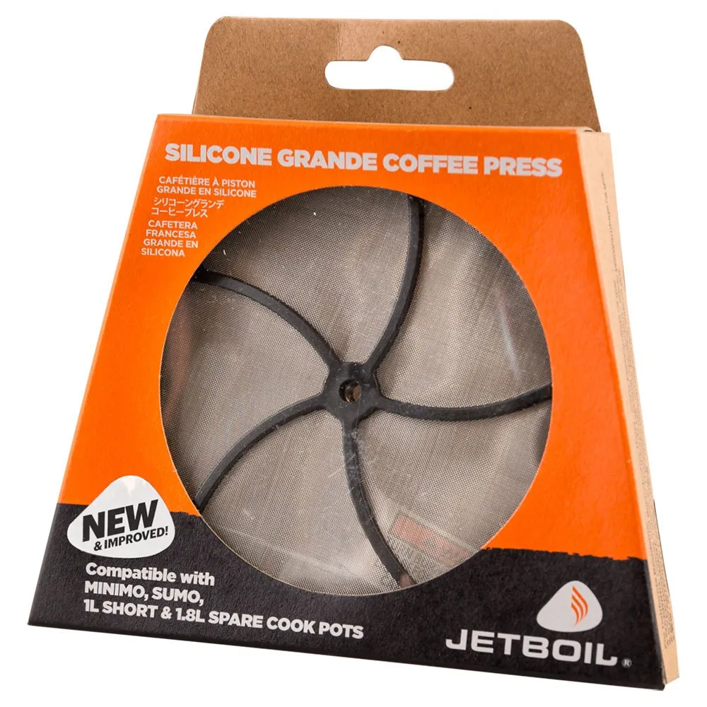 Jetboil Silikon Große Kaffeepresse, Black / orange, One Size Jetboil Silikon Große Kaffeepresse, Black / orange, One Size
