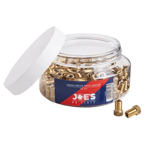 Joe's No Flats Thin/fat Ventiladapter 100 Einheiten, Golden, One Size Joe's No Flats Thin/fat Ventiladapter 100 Einheiten, Golden, One Size