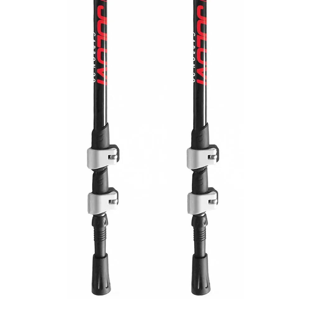 Joluvi Carbon Klamp 2.0 Stöcke, Black / red, 65-135cm Joluvi Carbon Klamp 2.0 Stöcke, Black / red, 65-135cm