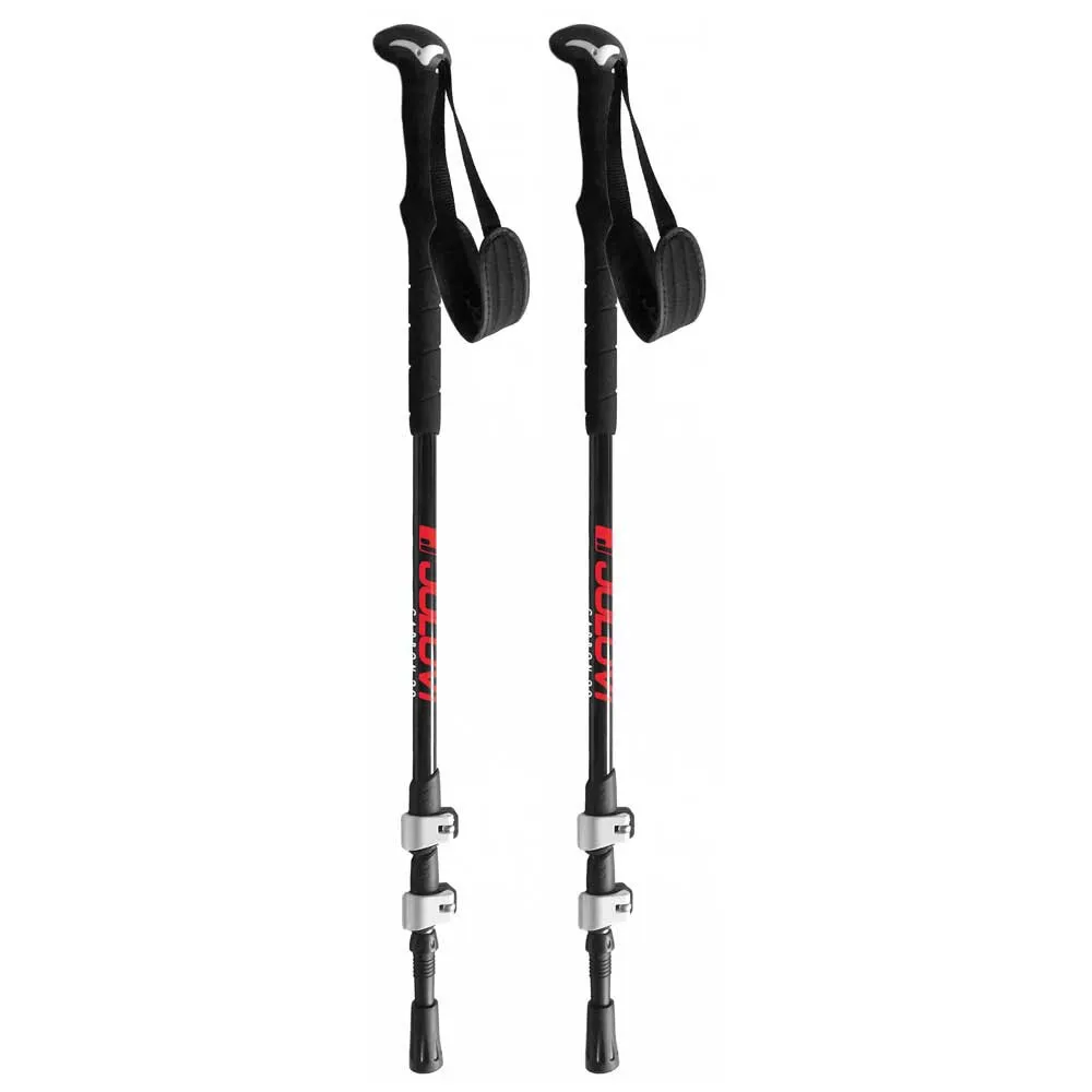 Joluvi Carbon Klamp 2.0 Stöcke, Black / red, 65-135cm Joluvi Carbon Klamp 2.0 Stöcke, Black / red, 65-135cm