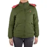 Olive green / fuxia