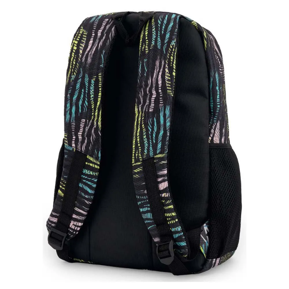 Joluvi Full Prints Rucksack, Black / blue / yellow / pink