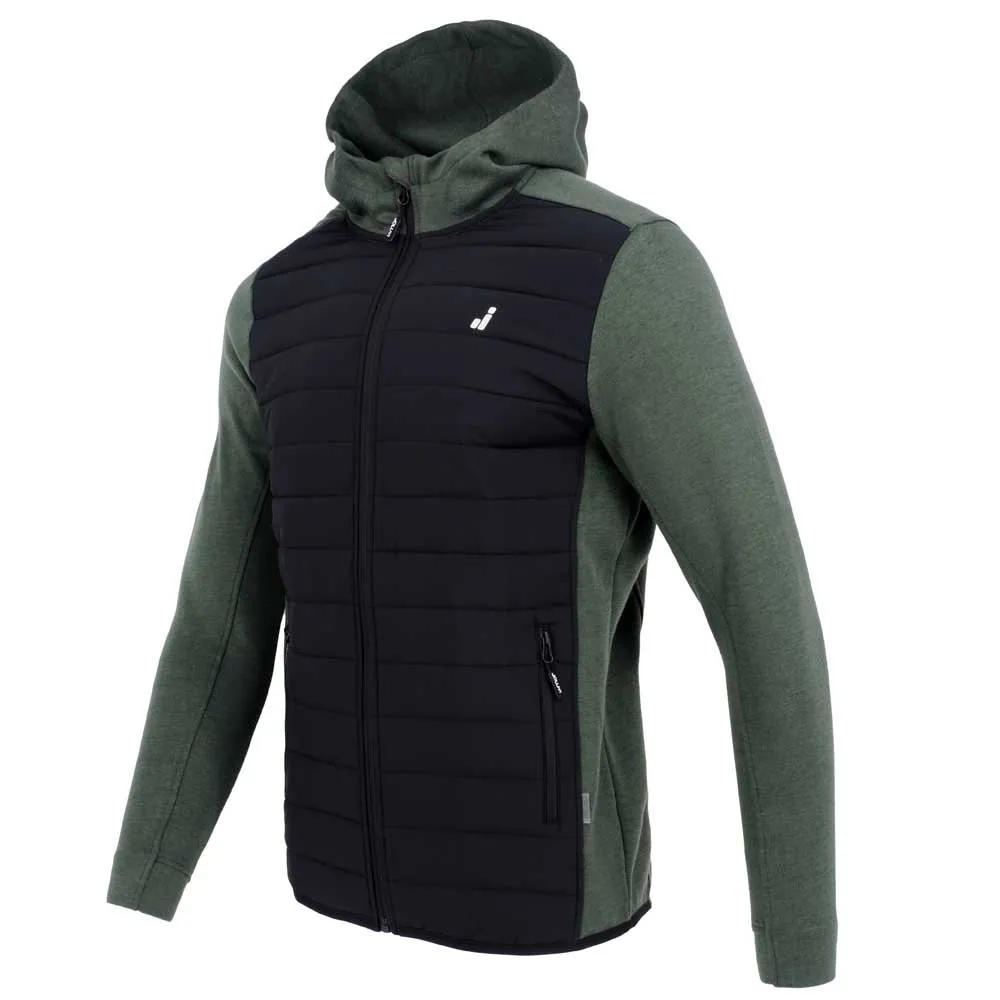 Joluvi Hybrid Fit Fleece, Black / melange olive green Joluvi Hybrid Fit Fleece, Black / melange olive green