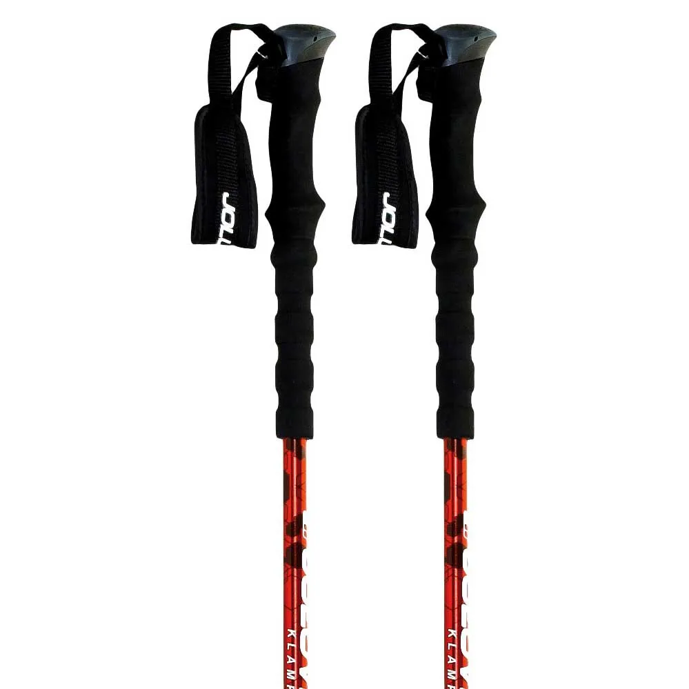 Joluvi Klamp Stöcke, Red / black, 67-137cm Joluvi Klamp Stöcke, Red / black, 67-137cm