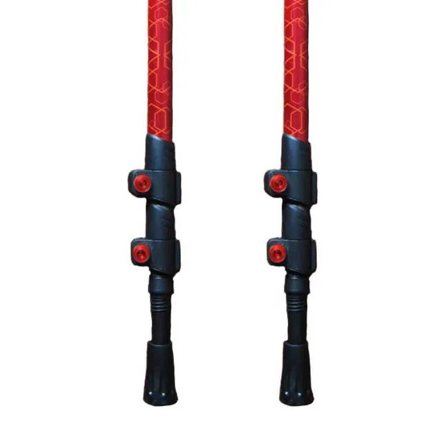 Joluvi Naranjo Stöcke, Red / black, 65-135cm Joluvi Naranjo Stöcke, Red / black, 65-135cm