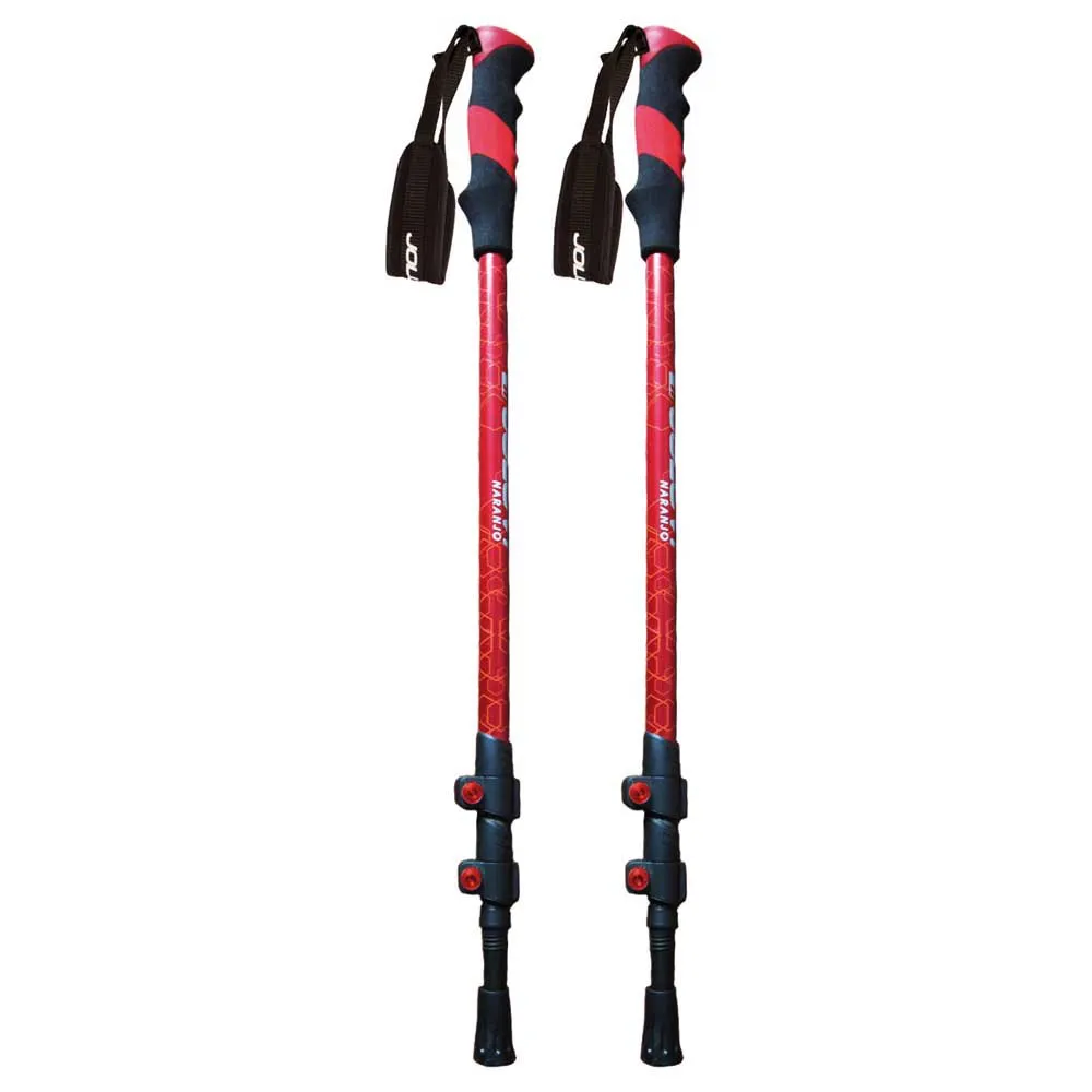 Joluvi Naranjo Stöcke, Red / black, 65-135cm Joluvi Naranjo Stöcke, Red / black, 65-135cm