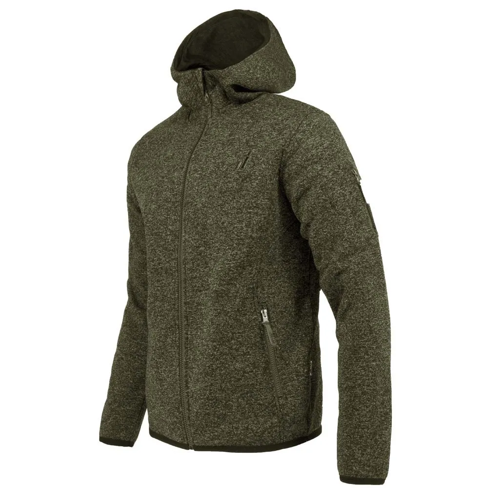 Joluvi Wise Fleece Mit Durchgehendem Reißverschluss, Melange olive green Joluvi Wise Fleece Mit Durchgehendem Reißverschluss, Melange olive green