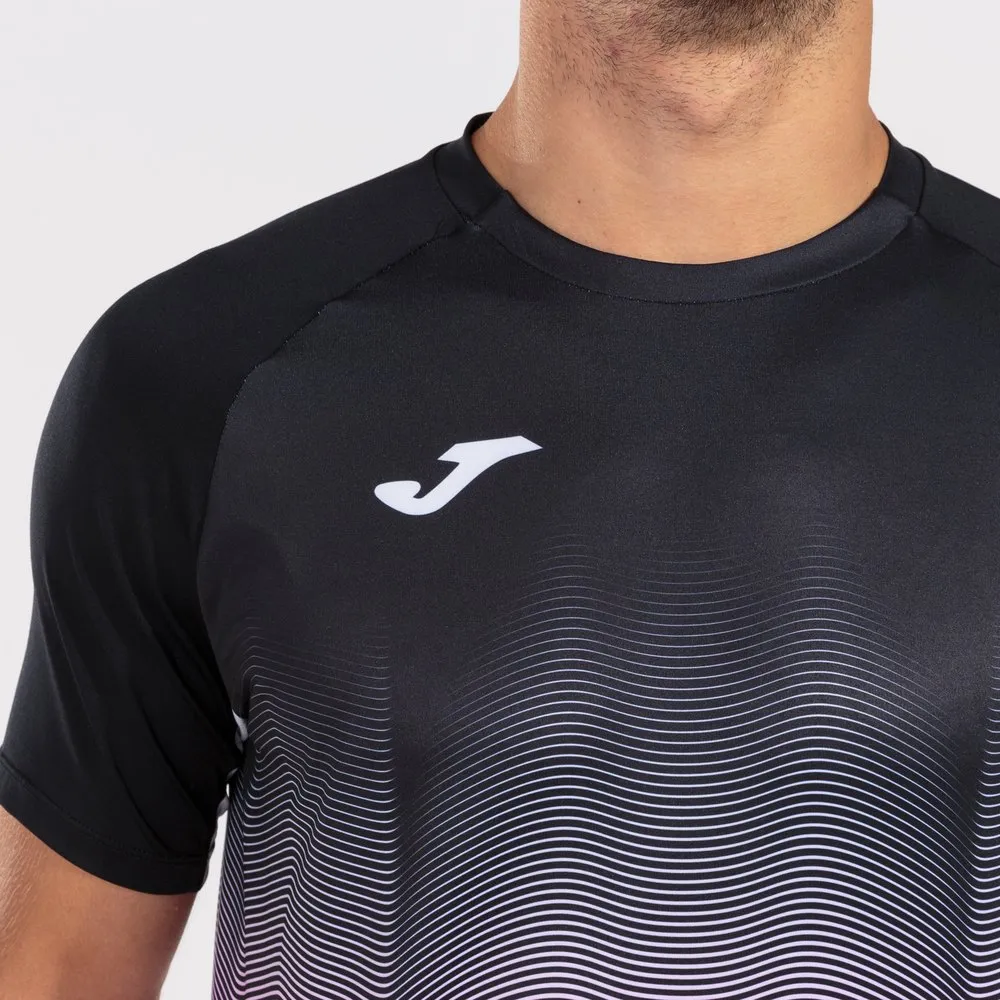 Joma Elite Vii Kurzarm-t-shirt male, Black / fluor pink / white Joma Elite Vii Kurzarm-t-shirt male, Black / fluor pink / white