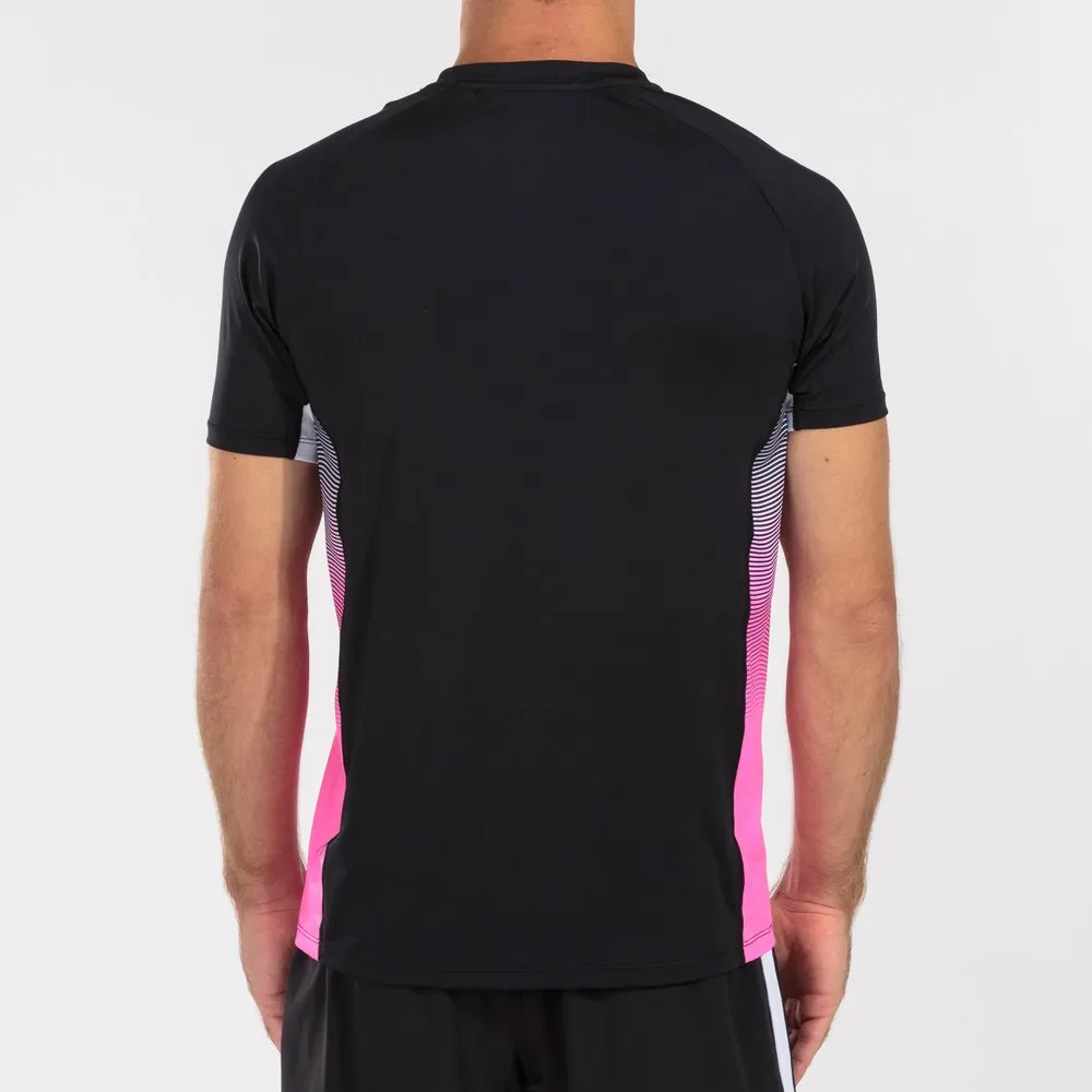 Joma Elite Vii Kurzarm-t-shirt male, Black / fluor pink / white Joma Elite Vii Kurzarm-t-shirt male, Black / fluor pink / white