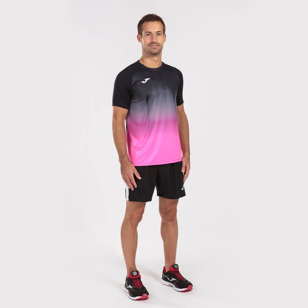 Joma Elite Vii Kurzarm-t-shirt male, Black / fluor pink / white Joma Elite Vii Kurzarm-t-shirt male, Black / fluor pink / white