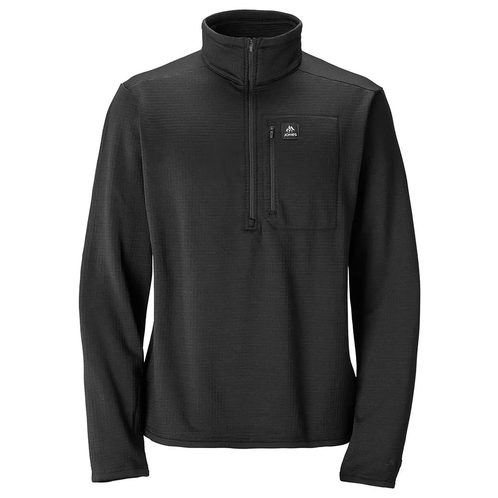 Jones Flagship Rec Grid Fleece Mit Halbem Reißverschluss Jones Flagship Rec Grid Fleece Mit Halbem Reißverschluss