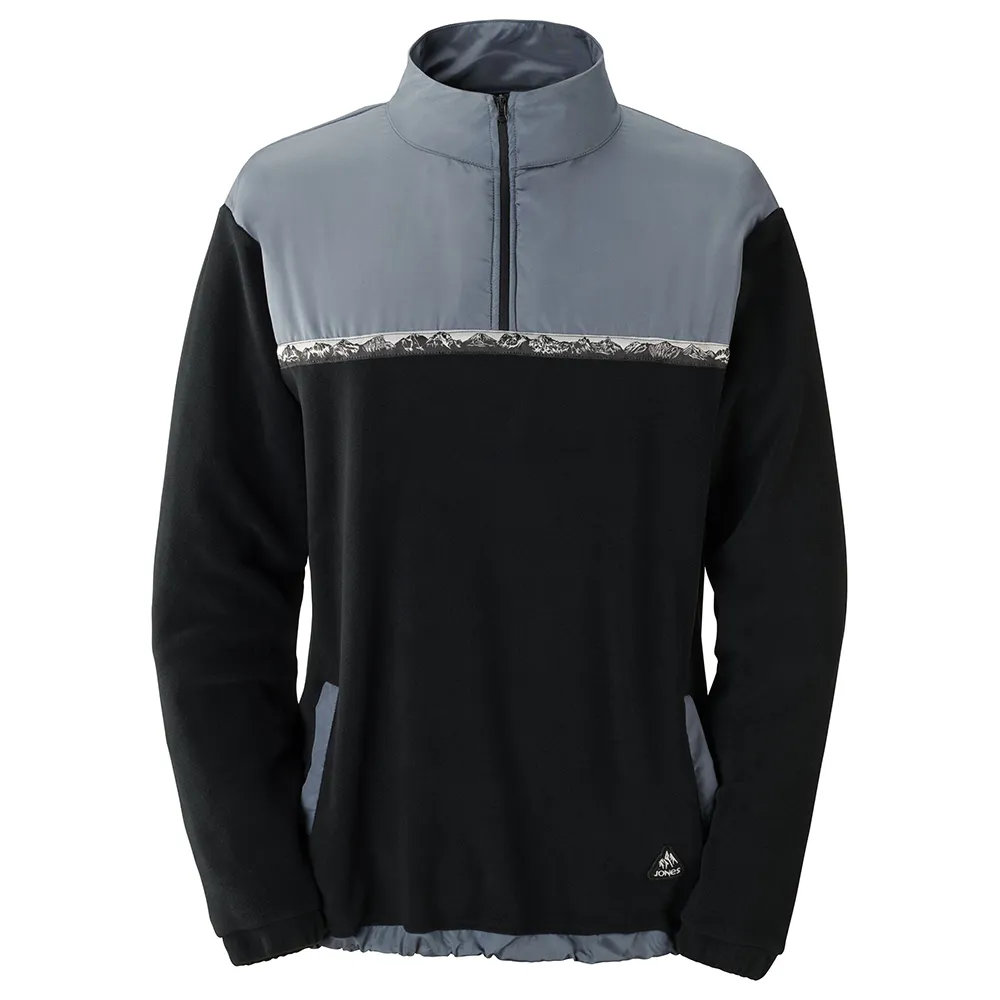 Jones Recycled Half Zip Fleece Mit Halbem Reißverschluss, Stealth black