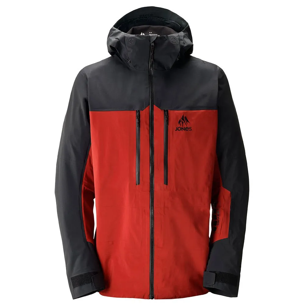 Jones Shralpinist Recycled Goretex Pro Jacke, Safety red Jones Shralpinist Recycled Goretex Pro Jacke, Safety red