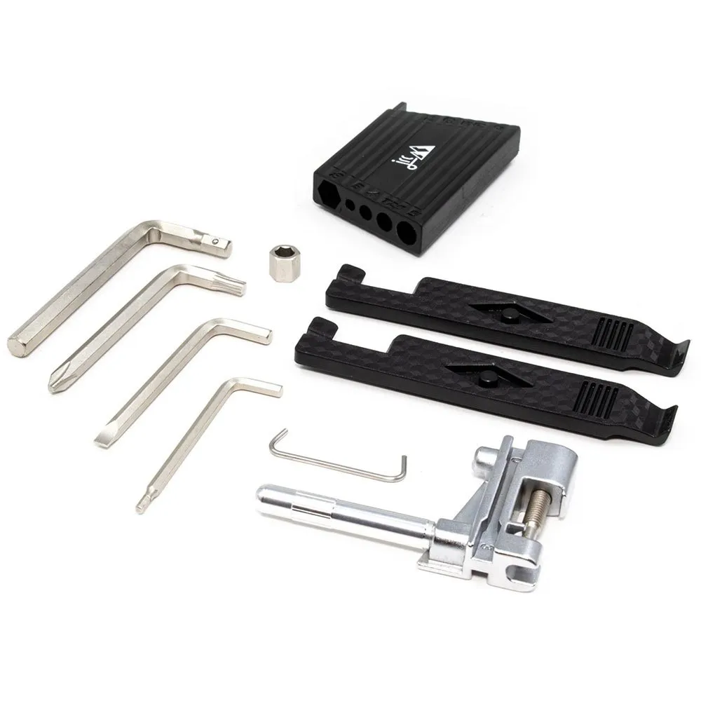 Jrc Components Flatpack Multitool, Black / silver, One Size Jrc Components Flatpack Multitool, Black / silver, One Size