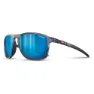 Shiny translucent blue / black