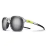 Shiny translucent gray / yellow / black