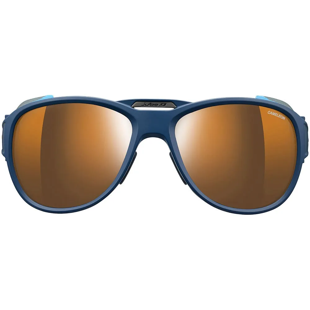 Julbo Explorer 2.0 Reactiv Cameleon Photochrome Sonnenbrille, Mat blue / cyan blue, Reactiv Cameleon Brown/CAT2-4 Julbo Explorer 2.0 Reactiv Cameleon Photochrome Sonnenbrille, Mat blue / cyan blue, Reactiv Cameleon Brown/CAT2-4