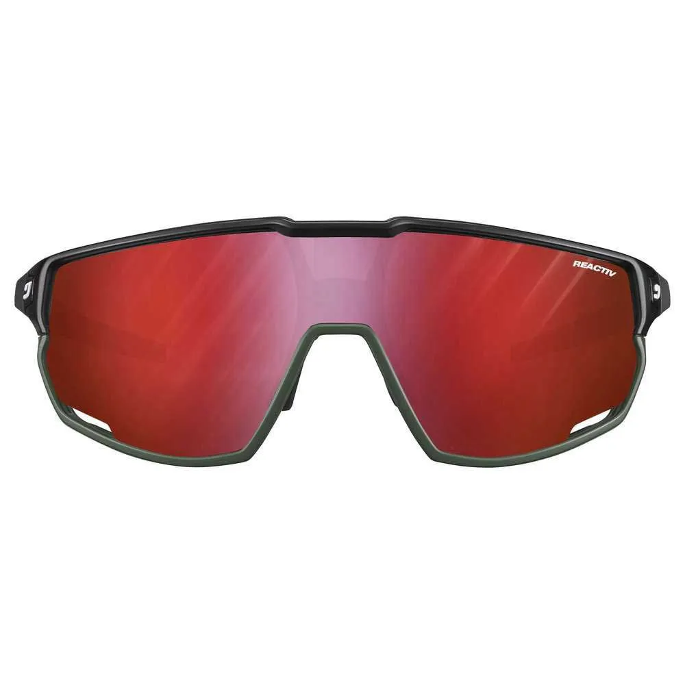 Julbo Rush Sonnenbrille, Black / army, Reactiv/CAT0-3 HC