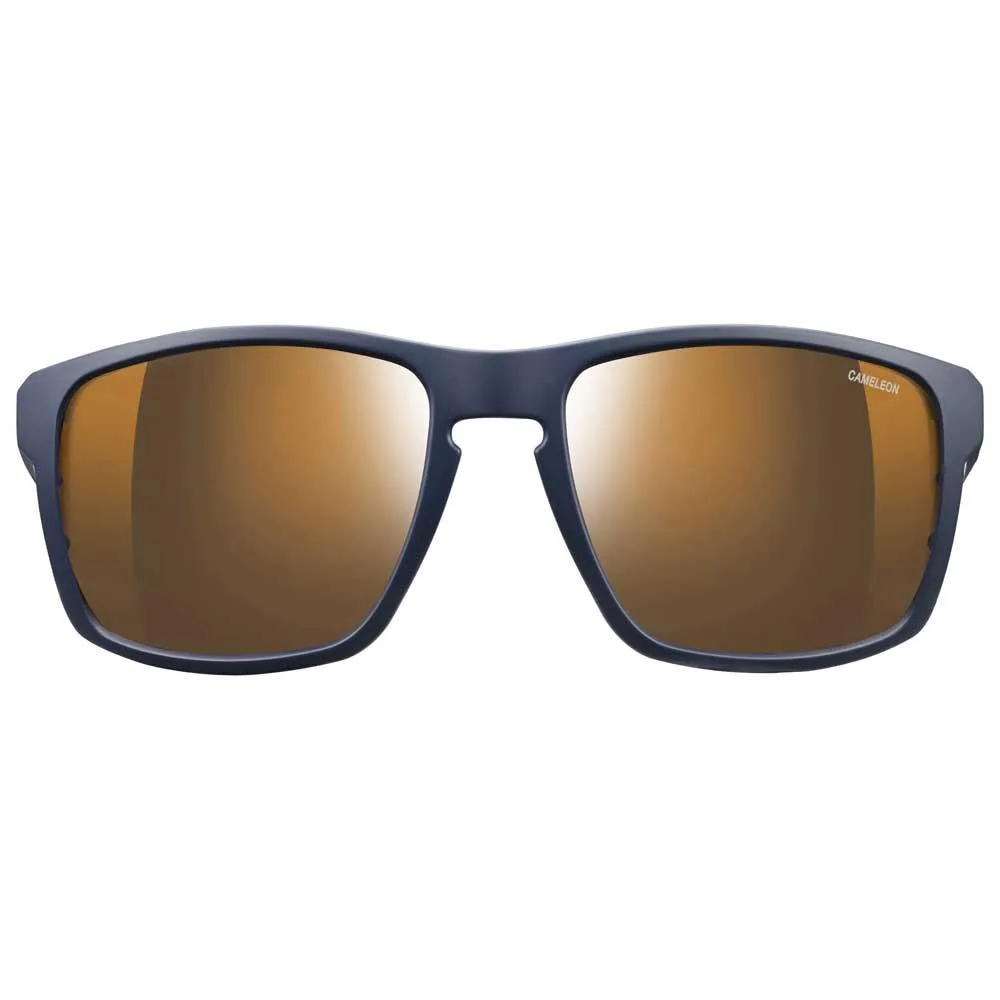 Julbo Shield Reactiv Cameleon Photochrome Sonnenbrille Refurbished, Blue / blue / orange, Reactiv Cameleon Brown/CAT2-4 Julbo Shield Reactiv Cameleon Photochrome Sonnenbrille Refurbished, Blue / blue / orange, Reactiv Cameleon Brown/CAT2-4
