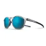 Shiny translucent gray / dark blue