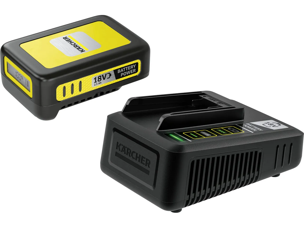 Kärcher Battery Power 18/25 Starter Kit, Schwarz Kärcher Battery Power 18/25 Starter Kit, Schwarz