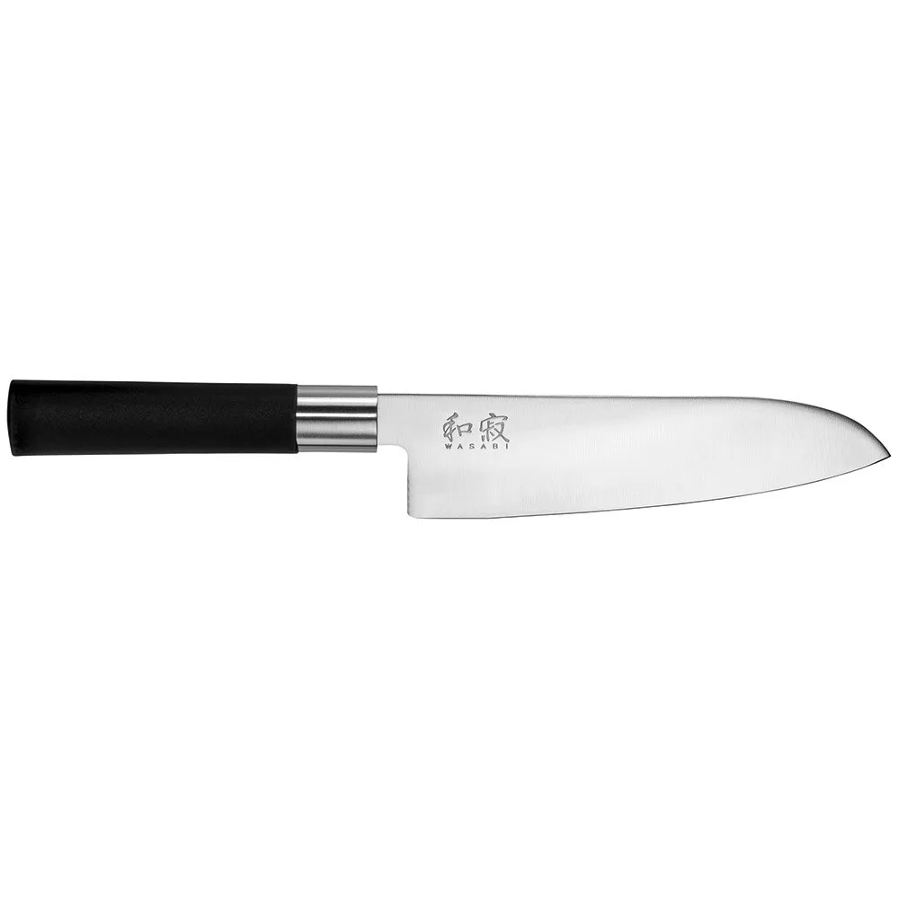Kai Wasabi Black Santoku 16.5 Cm Messer, Brown / silver, One Size Kai Wasabi Black Santoku 16.5 Cm Messer, Brown / silver, One Size