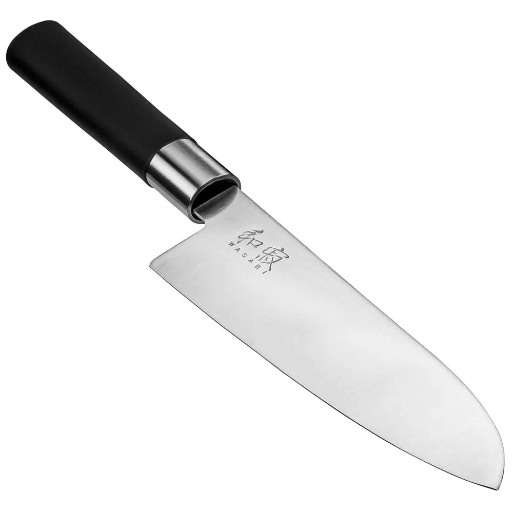 Kai Wasabi Black Santoku 16.5 Cm Messer, Brown / silver, One Size Kai Wasabi Black Santoku 16.5 Cm Messer, Brown / silver, One Size