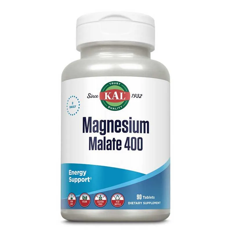 Kal Malate Magnesium 400mg Tabletten 90 Einheiten, Multicolour, One Size