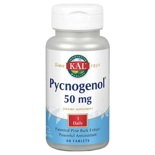 Kal Pycnogenol 50mg Antioxidant Tabletten 60 Einheiten, One size Kal Pycnogenol 50mg Antioxidant Tabletten 60 Einheiten, One size
