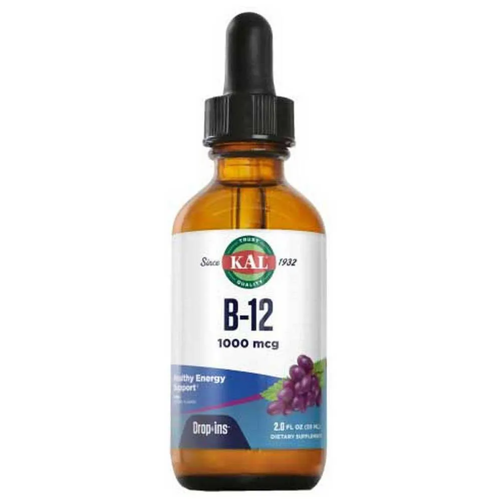 Kal Vegetarian B-12 1000mcg Energie 59ml, Multicolour, One Size