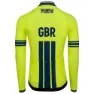 Kalas Great Britain Cycling Team Langarm-trikot, Fluo