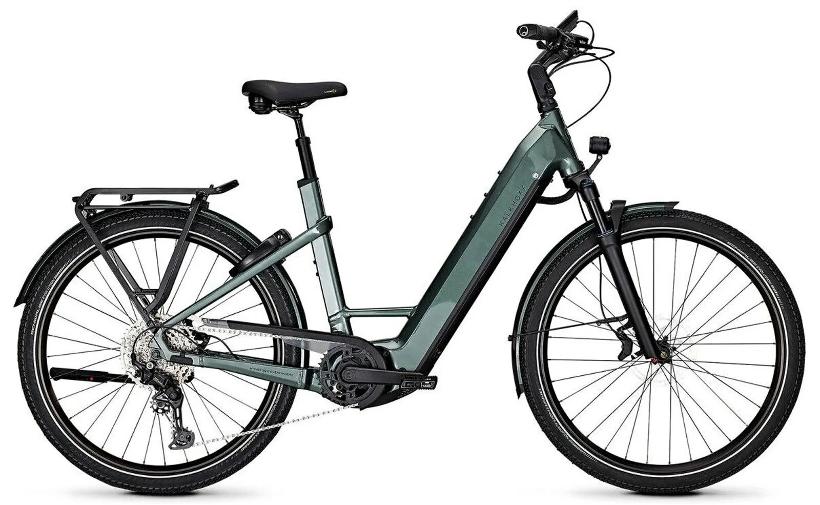 Kalkhoff ENDEAVOUR 7.B MOVE+ techgreen glossy 27,5" 750 Wh Wave, Dunkelgrün, 43cm
