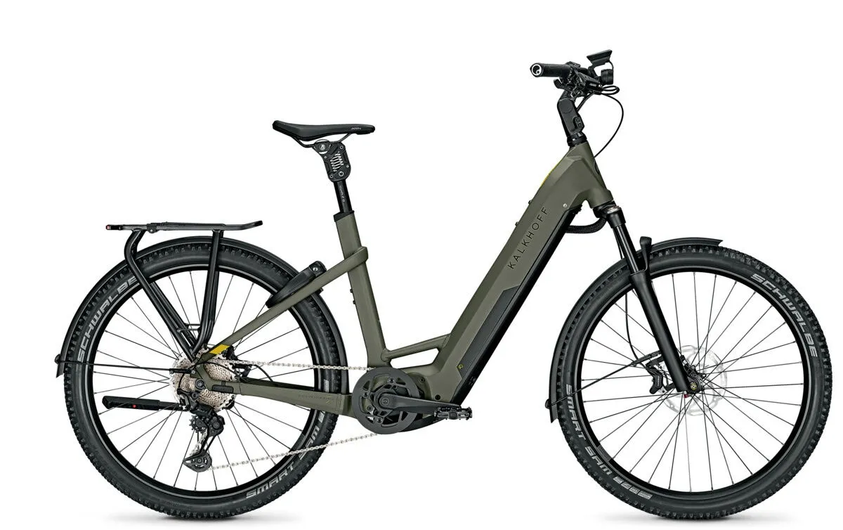 Kalkhoff ENTICE 7.B ADVANCE+ green matt 27,5" 750 Wh Wave, Olivgrün, L