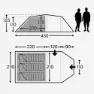 Kampa Mersea 3 Zelt, Grey, 3PL