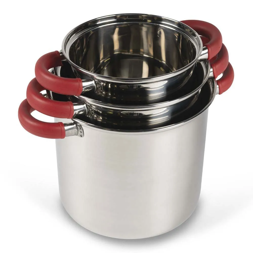 Kampa Space Saber Deluxe Kochtopfset, Silver / red, One Size Kampa Space Saber Deluxe Kochtopfset, Silver / red, One Size