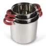 Kampa Space Saber Deluxe Kochtopfset, Silver / red, One Size