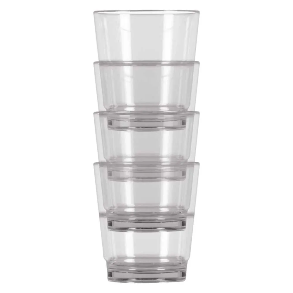 Kampa Stackable Glas 4 Einheiten, Transparent, One Size Kampa Stackable Glas 4 Einheiten, Transparent, One Size