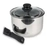 Kampa Stracker Kochtopfset, Silver / black, One Size
