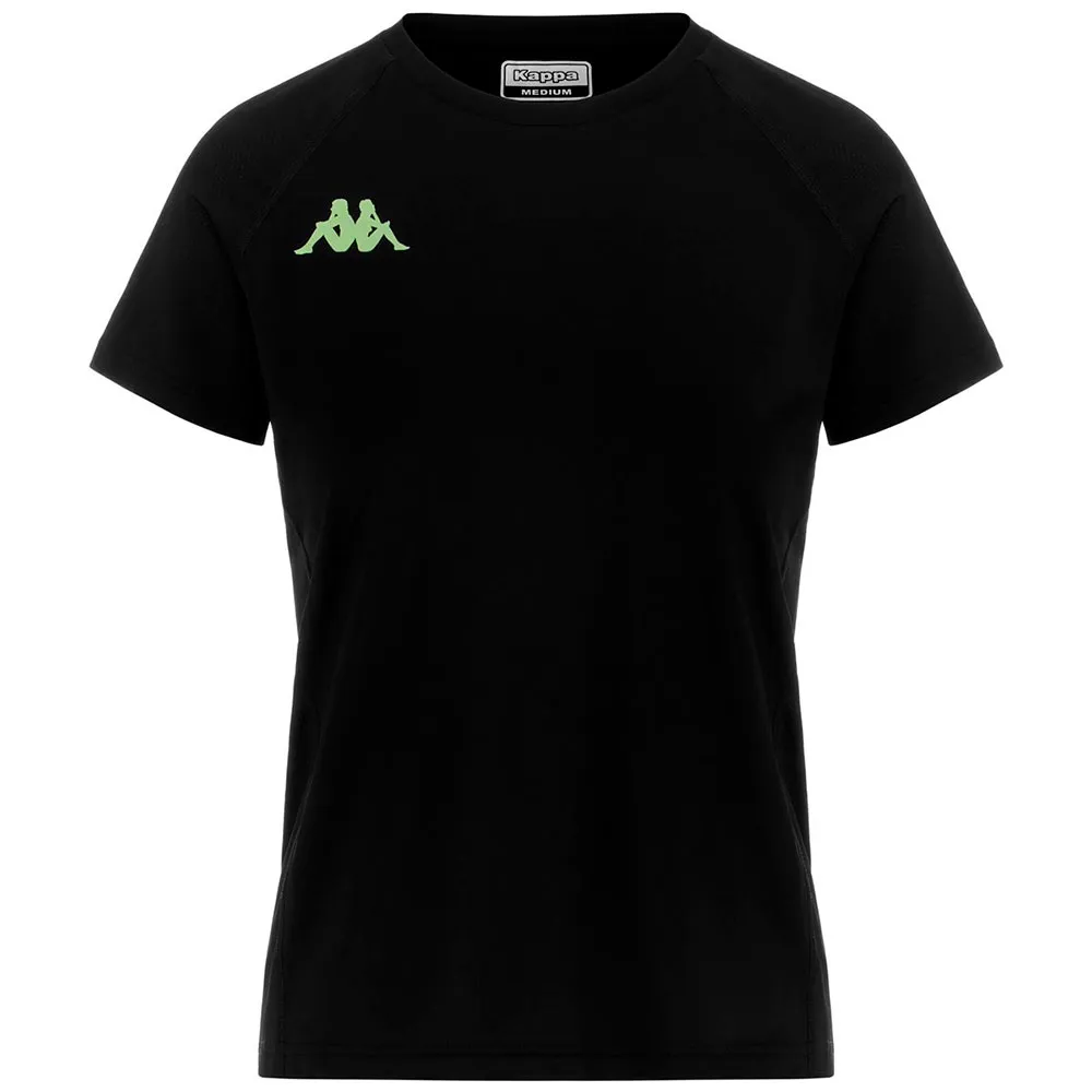 Kappa Kombat Fiba Kurzarm-t-shirt, Black Kappa Kombat Fiba Kurzarm-t-shirt, Black