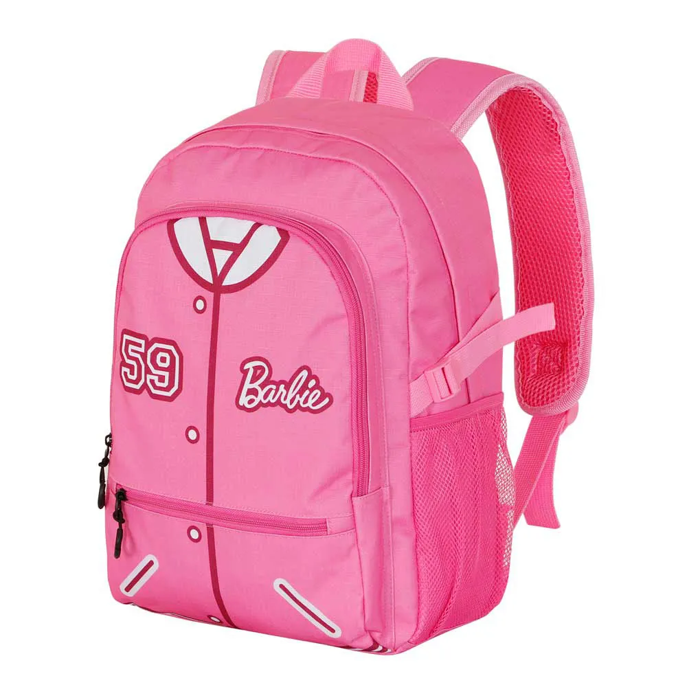 Karactermania Barbie Varsity Fan Fight 2.2 Rucksack, Pink Karactermania Barbie Varsity Fan Fight 2.2 Rucksack, Pink
