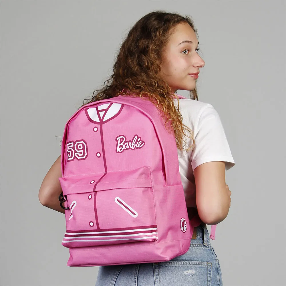 Karactermania Barbie Varsity Fan Hs 2.2 Rucksack, Pink Karactermania Barbie Varsity Fan Hs 2.2 Rucksack, Pink