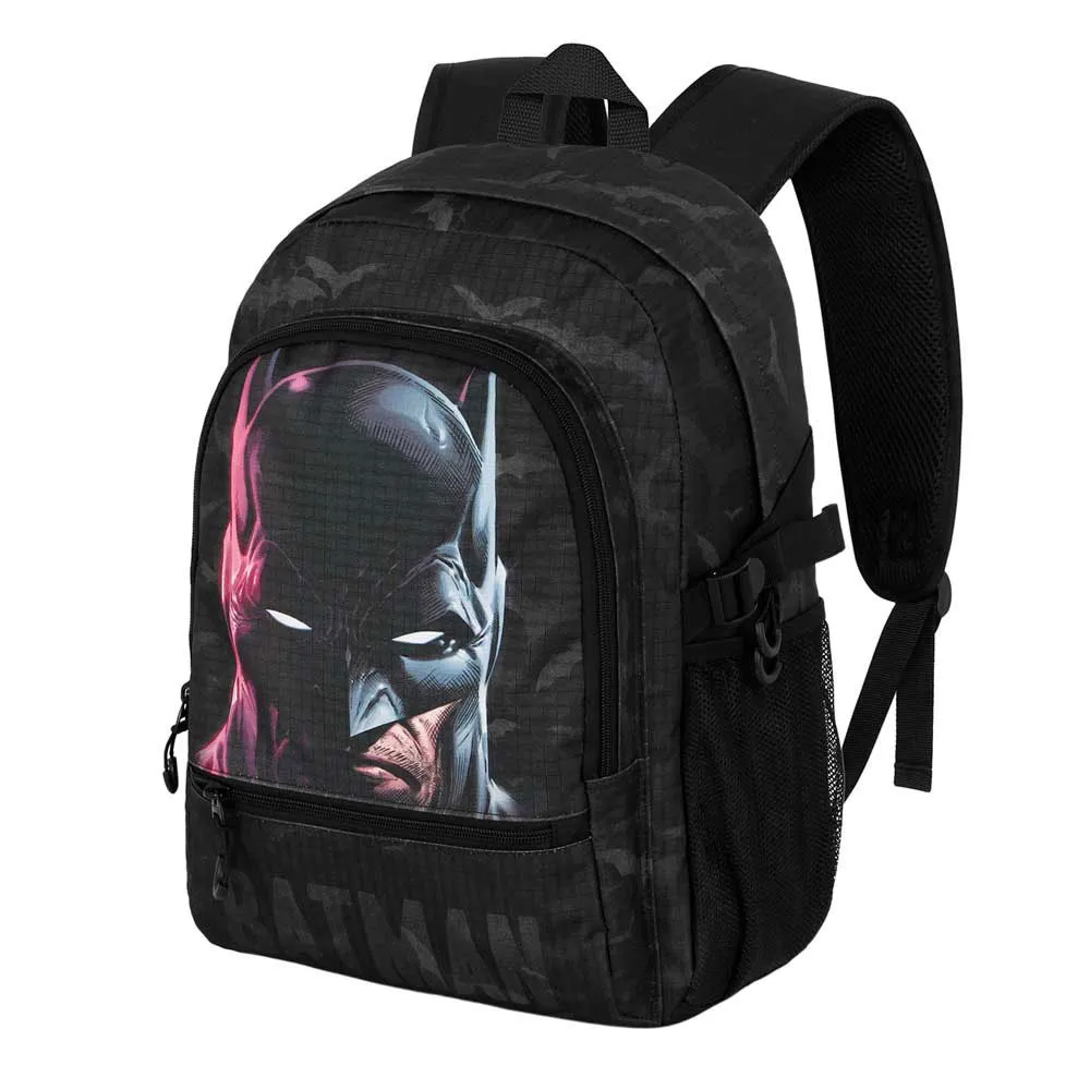 Karactermania Dc Comics Batman Face Fan Fight 2.2 Rucksack, Black