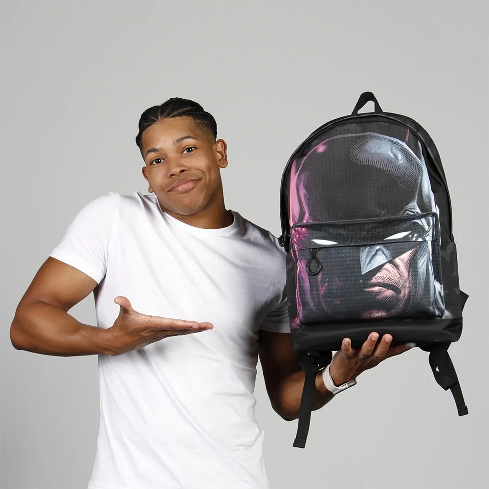 Karactermania Dc Comics Batman Face Fan Hs 2.2 Rucksack, Black Karactermania Dc Comics Batman Face Fan Hs 2.2 Rucksack, Black