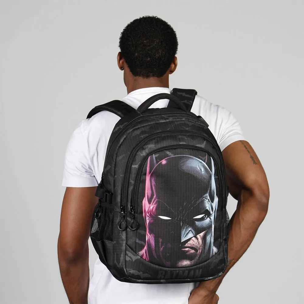 Karactermania Dc Comics Batman Face Plus Running Rucksack, Black Karactermania Dc Comics Batman Face Plus Running Rucksack, Black
